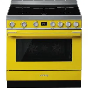 Готварска печка SMEG CPF9IPYW, Серия Portofino, 90 см, 5 индукционни котлона, (19704)