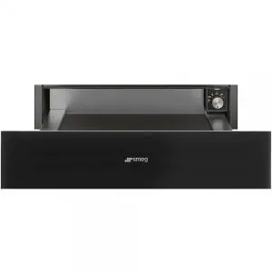 Затоплящо чекмедже SMEG CPR115B3, Серия Linea, Черно стъкло, (20054)