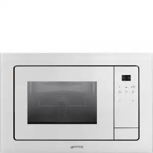Микровълнова за вграждане SMEG FMI120B2, Серия Linea, 21 литра, Бяло стъкло, (19681)
