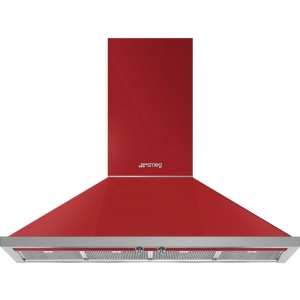 Аспиратор SMEG KPF12RD, Серия Portofino, 120 см, за монтаж на стена, Червен, (19507)