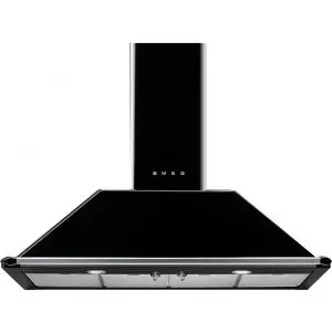 Аспиратор SMEG KT110BLE, Серия Victoria, 110 см, за монтаж на стена, Черен, (19468)