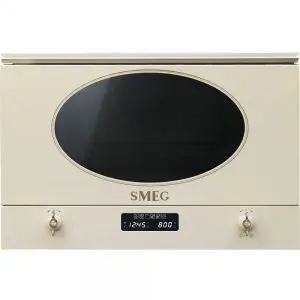 Микровълнова за вграждане SMEG MP822PO, Серия Coloniale, 22 литра, Крем, (19690)