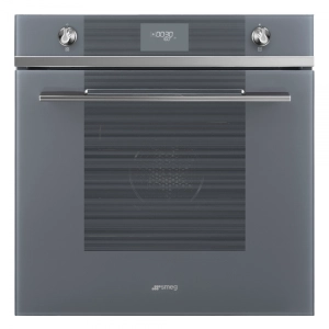 Фурна за вграждане SMEG SFP6101TVS1, Серия Linea, 70 литра, Пиролиза, Инокс със сиво стъкло, (19324)
