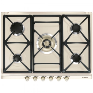 Газов плот SMEG SR775PO, Серия Cortina, 70 см, Крем, (19400)