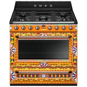Готварска печка SMEG TR90DGC9, СерияVictoria, 90 см, 5 газови котлона, с дизайн на Dolce & Gabbana, (19733)