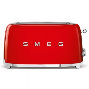 Тостер SMEG TSF02RDEU, 50s Style, 4 филии, 1500 W, (19912)