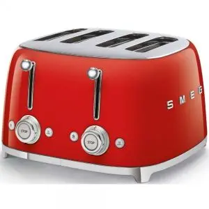 Тостер SMEG TSF03RDEU, 50s Style, 4x4, 4 филии, (19863)