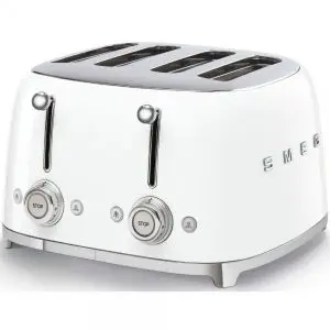 Тостер SMEG TSF03WHEU, 50s Style, 4x4, 4 филии, (19870)