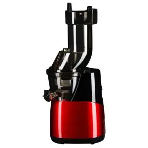 Сокоизстрисквачка бавна Hausberg HB 7517RS, 150W, 400мл, 2 сита, Широка тръба, Червен/черен, (99HB7517RS)