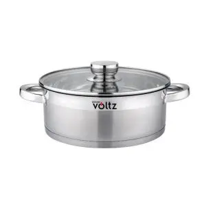 Тенджера Oliver Voltz OV51210Q28, 6 л, 28 x 10 см, Плитка, Индукция, Дебело дъно, Инокс, (35932307)