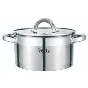 Тенджера Oliver Voltz OV51210S22, 4.7 л, 22x12.5 см, Мерителна скала, Дебело дъно, Индукция, Инокс (35947381)