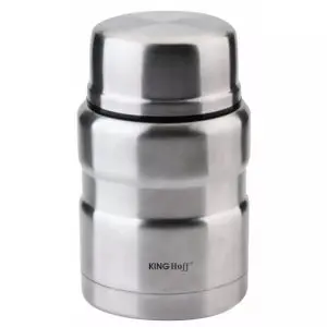Термос за храна Kinghoff KH 1457, 0.5 литра, Двойна стена, Лъжичка, Инокс, (9999KH1457)