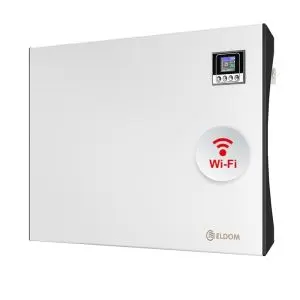 Стенен конвектор Елдом RH01W15W-W, с електронно управление и WI-FI, 1500W, Бял, (13411)