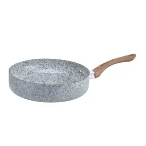 Тиган Oliver Voltz Siena OV51319J28D, 28 см, Дълбок, Мраморно покритие, Индукция, Сив, (35944199)