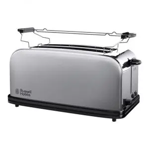 Тостер Russell Hobbs Adventure 23610-56, 1600 W, За 4 филийки, 6 степени, Perfect Toast система за равномерно изпичане, Затопляне, Инокс, (12927)