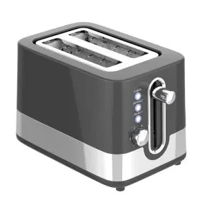 Тостер за хляб Oliver Voltz OV51440I, 800W, 6 степени, Центриране, Тавичка за трохи, Черен/инокс, (35945584)