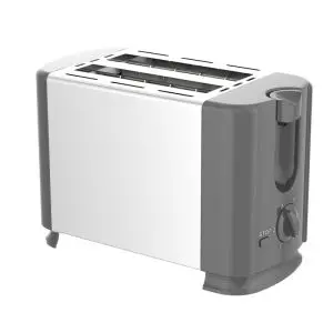Тостер за хляб Rosberg R51440GS, 700W, 2 филии, 6 нива, Ненагряваща се външна повърхност, Бял/сив, (35932241)