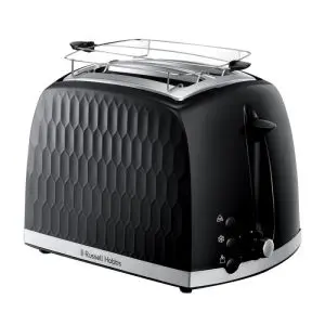 Тостер за хляб Russell Hobbs 26061-56, 850W, 2 филийки, Високо повдигане, Широки отвори, Размразяване, Черен, (35922477)