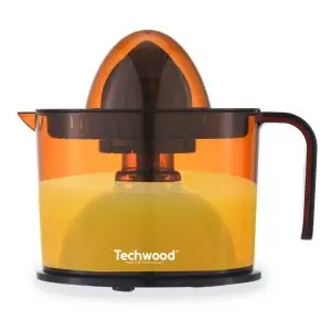 Цитрус преса Techwood TPF-56, 40W, 1 л, Стартиране чрез натискане, 2 конуса, Черен/Оранжев, (35922850)