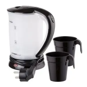 Туристическа кана First Austria FA-5425-2, 2 чаши, 600W, 500 ml, Черен, (999FA54252)