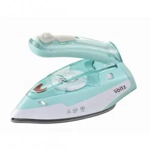 Туристическа ютия Oliver Voltz OV51050K, 1100W, 55 ml, Сгъваема, Защита прегряване, Тюркоаз/Бял, (20412)