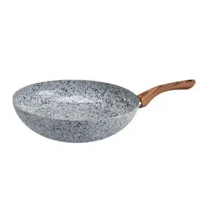 Уок тиган Oliver Voltz Siena OV51320J26, 26 см, Мраморно покритие, Индукция, Сив, (21286)
