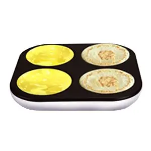 Уред за палачинки ELITE CRM-4, 1500W, 4 форми,бял, (16374)