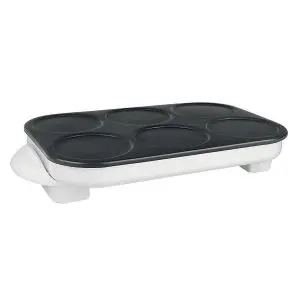 Уред за палачинки ELITE CRM-6, 1500W, 6 форми, бял, (16372)