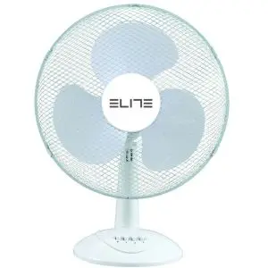 Вентилатор ELITE EFT-0443, 16 инча, настолен, 40W, бял, (16128)
