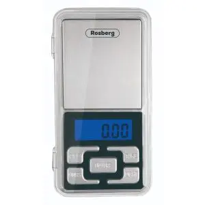 Везна за бижута Rosberg R51651S, до 500 гр, LCD дисплей, включени батерии, Сребрист, (35950082)
