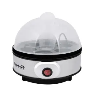 Яйцеварка Hausberg HB-2215, 350W, 7 яйца, Хронометър, Инокс, (12963)