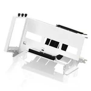 Брекет за вертикален монтаж на 45° GPU EZDIY-FAB PCIe 4.0 Riser Cable - Бяло, (35938921)
