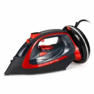 Ютия без кабел Royalty Line DBC-2200, 2200W, Безжична, Керамика, Самопочистване, Черен/Червен, (999DBC2200)