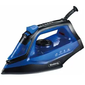 Ютия Rosberg R51050G, 1850-2200W, Керамика, Самопочистване, Термостат, 160 мл, Син/черен, (14647)