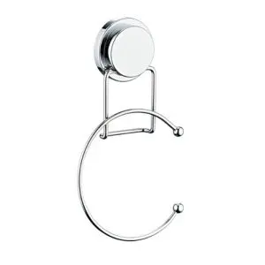 Закачалка за кърпа Metalife MGK-707, Халка, Залепване/засмукване, Хром, (20680)