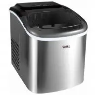 Ледогенератор Oliver Voltz OV51447CS, 120W, 12кг/24 часа, 1.3 л, 9 кубчета за цикъл работа, Индикатор за лед и вода, Инокс, (35930999)