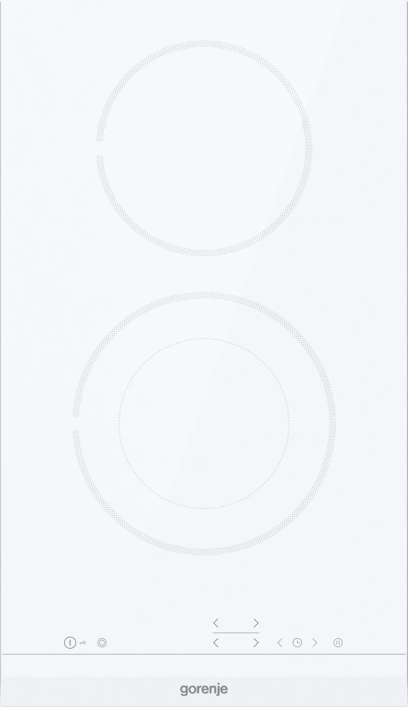 Готварски плот за вграждане Gorenje ECT322WCSC, 2900W, бял, (13517): Бял плот с два котлона
