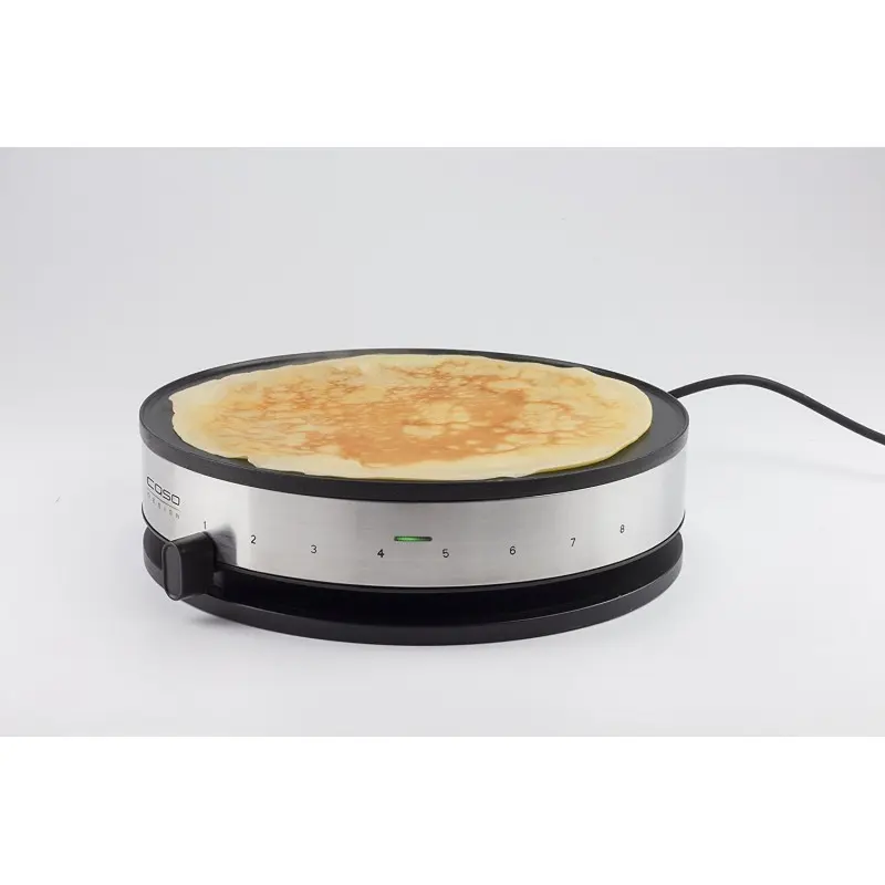Електрически котлон за палачинки CM 1300 CASO 2930, 1300W, сив, (6385): Палачинка върху котлона