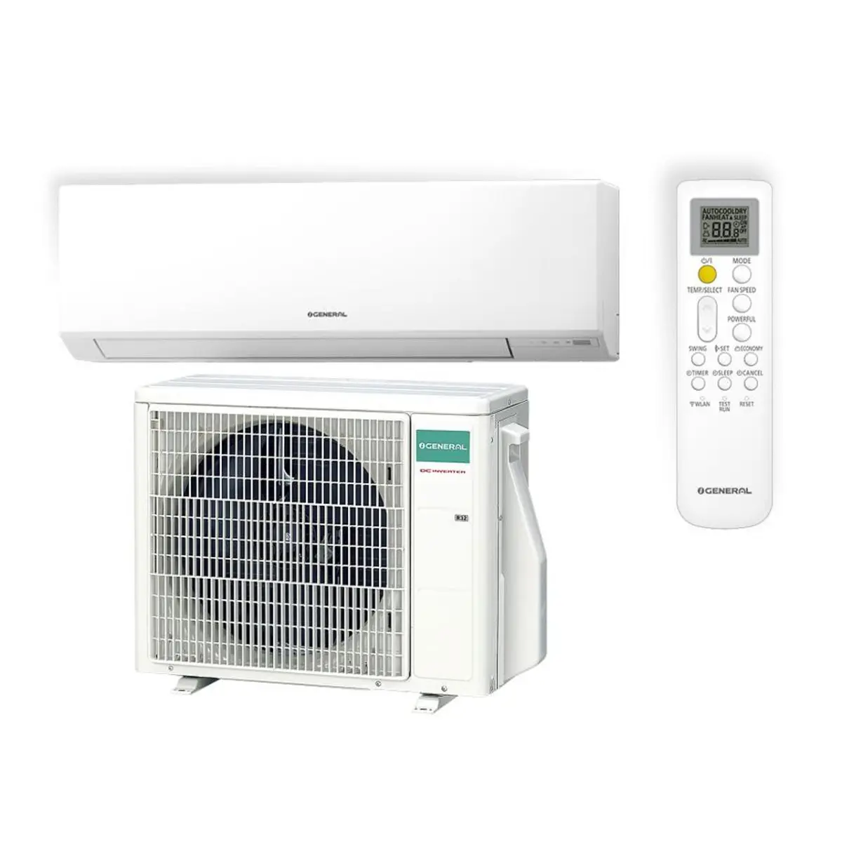 Инверторен климатик Fujitsu General ASHH12KLTA/AOHH12KLTA, 12000BTU, A++/A+, (35945951): Комплект климатик с дистанционно