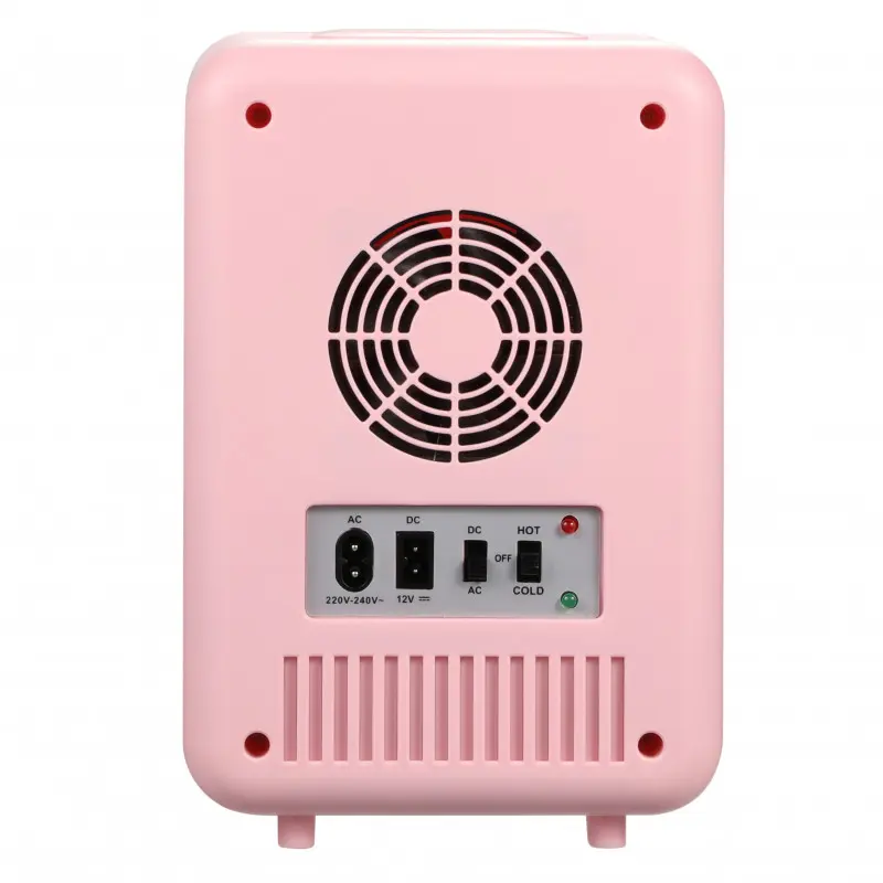 Хладилник Adler AD 8084p, 12V/220V, 32-42 W, 4 L, Отопление/Охлаждане, Mини, Розов, (19258): Задна страна на хладилника