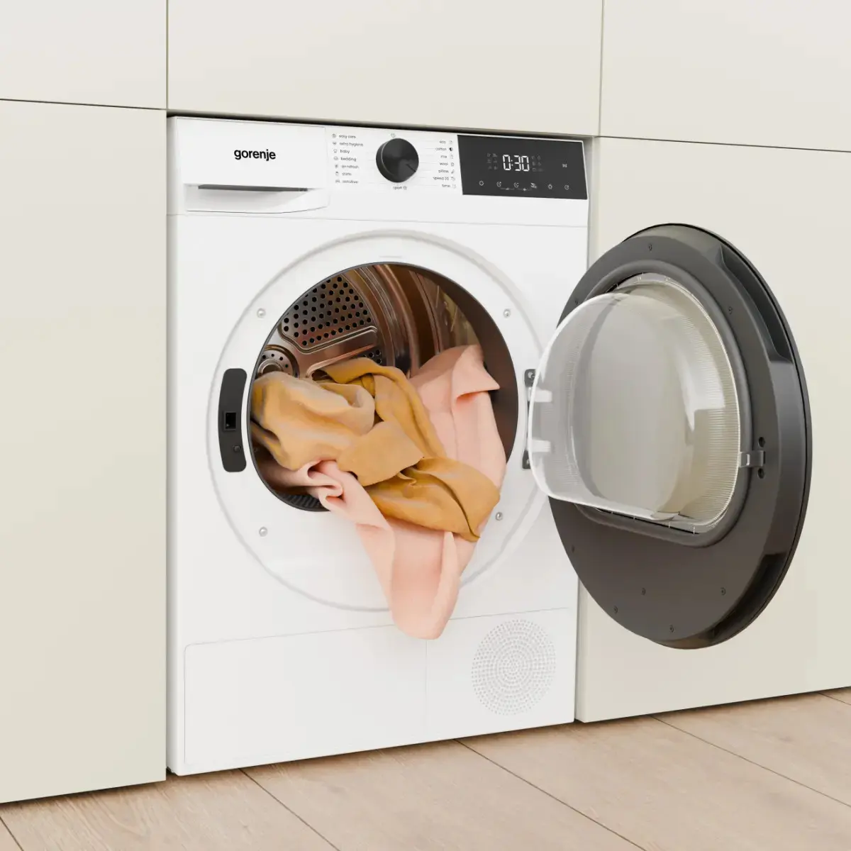 Сушилня GORENJE DG2P8D, (35950450): Сушилня с отворена врата