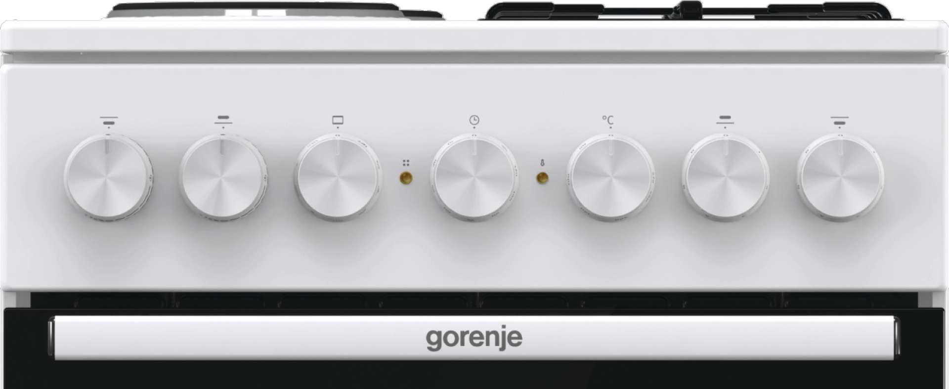 Комбинирана готварска печка Gorenje GK5B42WF, 70L, Aqua Clean, Бял, (35930987): Панел за управление