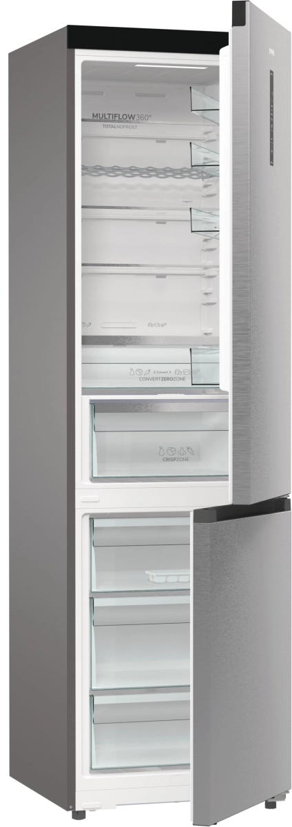 Хладилник с фризер Gorenje NRB620E61X4WFE, (35932260): Хладилник с отворени врати