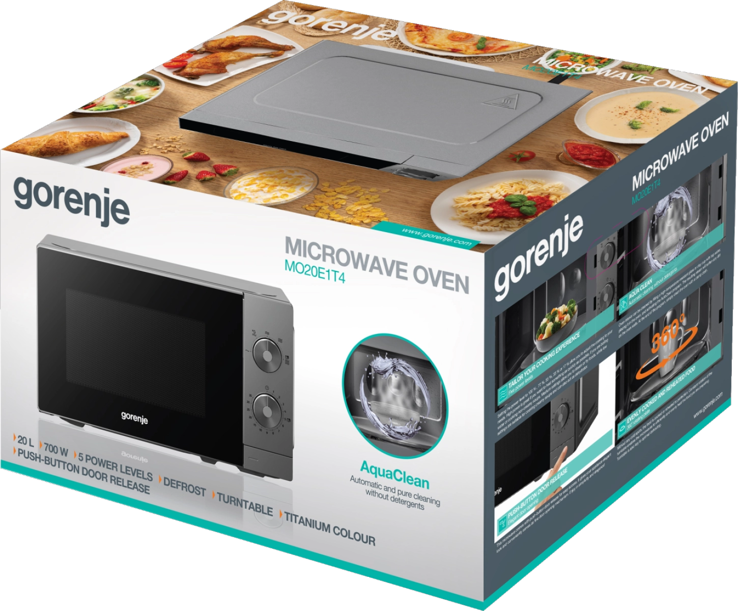 Микровълнова фурна Gorenje MO20E1T4, (35932270): Опаковка на микровълнова фурна