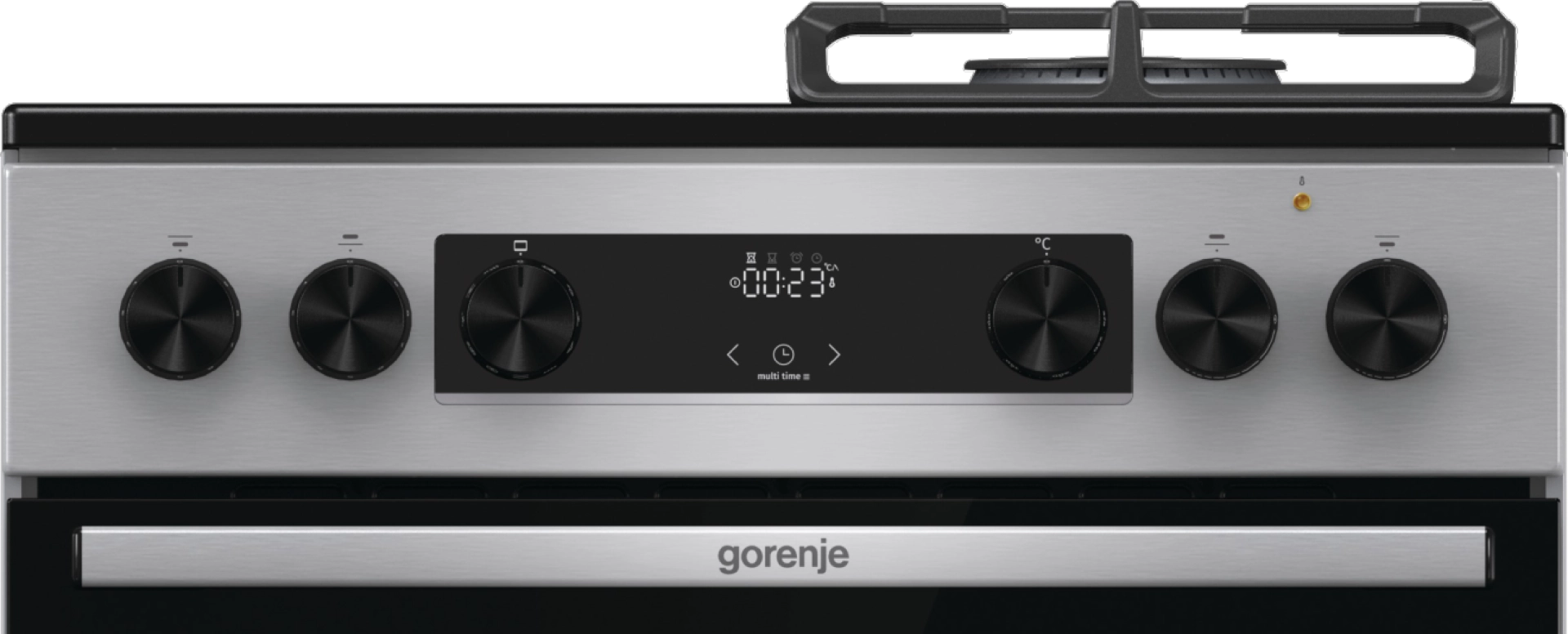 Комбинирана стъклокерамична готварска печка GORENJE GKC6C60XT, 71 л., инокс, (17297): Панел за управление