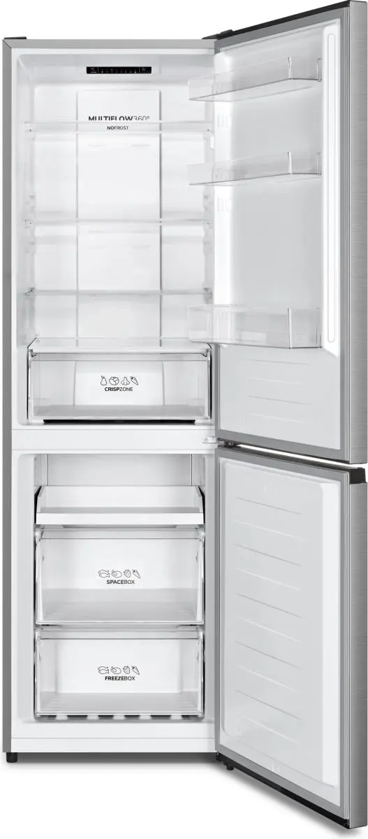 Хладилник с фризер GORENJE NRK619EPXL4, No Frost Plus, Сив, (20229): Отворено вътрешно пространство