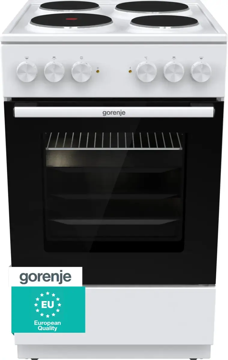 Готварска печка Gorenje GE5A60WH, (35948627): Готварска печка отпред