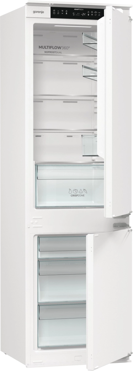 Хладилник с фризер Gorenje NRKI517E41, (35932123): Отворен хладилник с фризер
