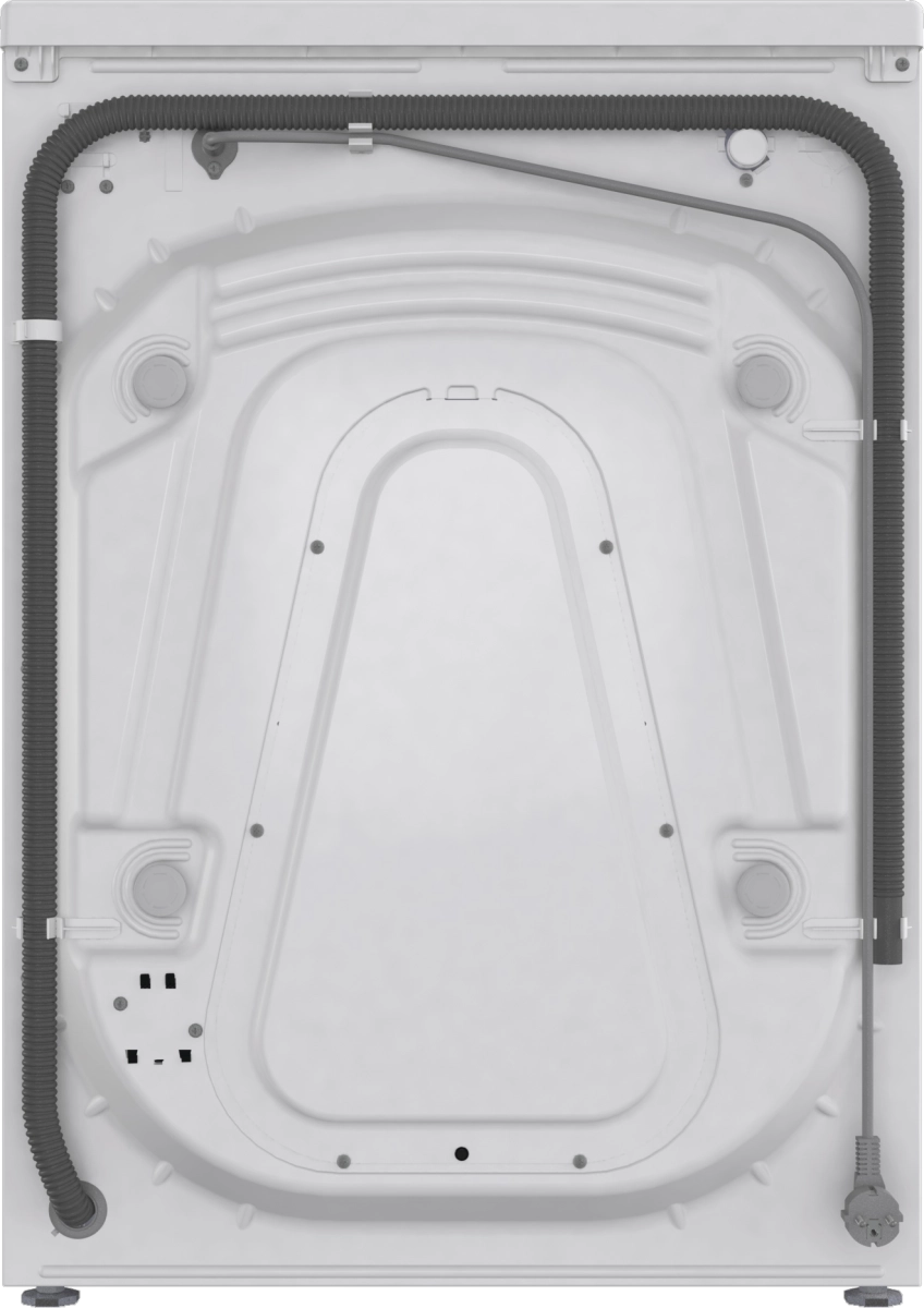 Пералня GORENJE WNGPI61SBS, 6 кг, 1000 обр./мин., Инверторен мотор, Бял, (35922783): Задна страна с маркуч