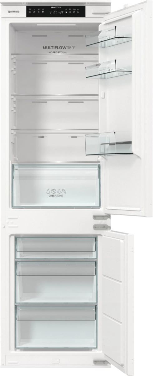 Хладилник с фризер Gorenje NRKI517E41, (35932123): Отворени хладилник и фризер